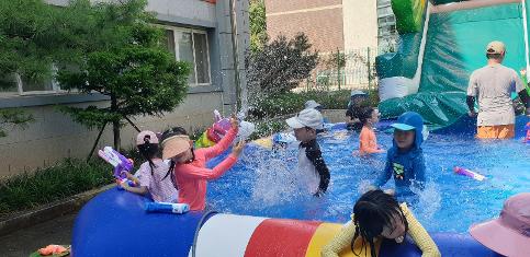 유치원 여름 물놀이